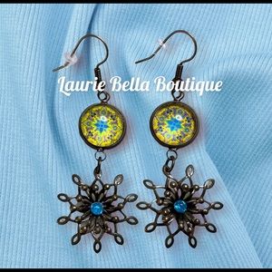 COPY - Antique Copper Flower Earrings